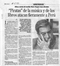 "Piratas" de la música y de los libros atacan fieramente a Perú.