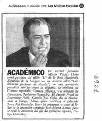 Mario Vargas Llosa.