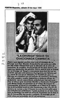 "La Chunga" sigue su ovacionada caminata.