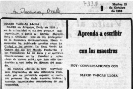 Aprenda a escribir con los maestros.