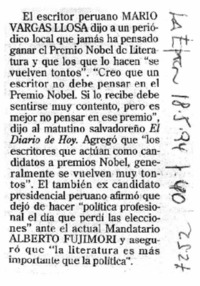 Mario Vargas Llosa.
