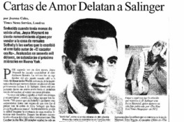 Cartas de amor delatan a Salinger