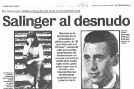Salinger al desnudo Dos libros revelan detalles íntimos del más oculto de los escritores vivos