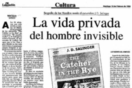 La vida privada del hombre invisible iografía de Ian Hamilton revela al escurridizo J. D. Salinger