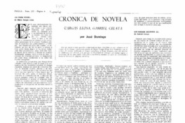 Crónica de novela