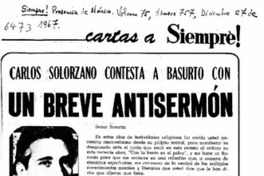 Un breve antisermón