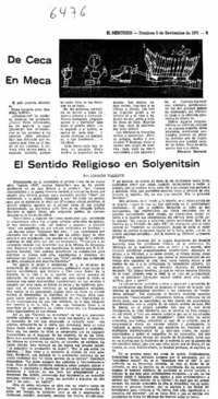 El sentido religioso en Solyenitsin