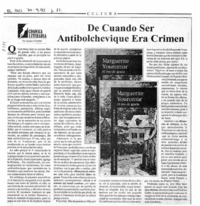 De cuando ser Antibolchevique era crimen