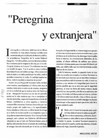"Peregrina y extranjera"