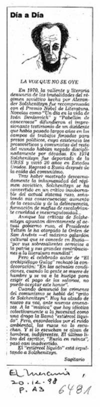 La voz que no se oye