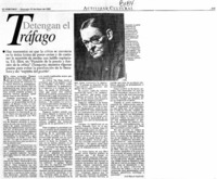 Detengan el tráfico