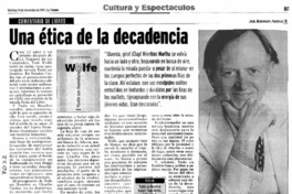 Una ética de la decadencia.