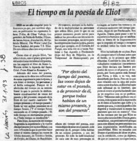 El tiempo en la poesía de Eliot