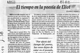El tiempo en la poesía de Eliot