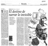 El destino de narrar lo invisible