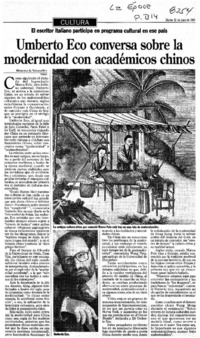 Umberto Eco conversa sobre la modernidad con académicos chinos