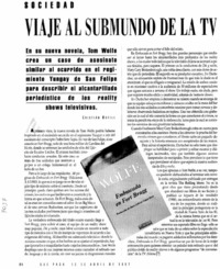 Viaje al submundo de la Tv