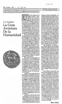 La gran aventura de la humanidad