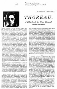 Thoreau, el filósofo de la vida natural