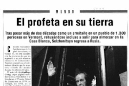 El profeta en su tierra