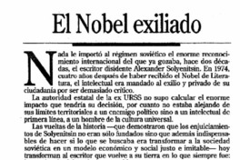 El Nobel exiliado