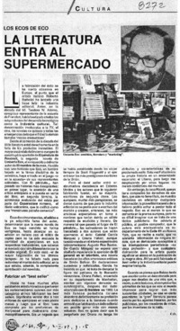 La literatura entra al supermercado