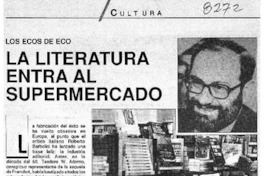La literatura entra al supermercado