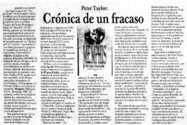 Crónica de un fracaso