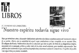 "Nuestro espíritu todavía sigue vivo"