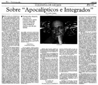 Sobre "Apocalípticos e integrados"