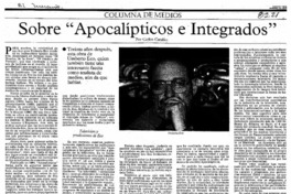 Sobre "Apocalípticos e integrados"