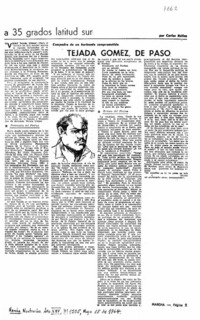 Tejada Gómez, de paso