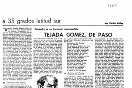Tejada Gómez, de paso