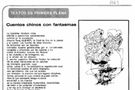 Cuentos chinos con fantasmas.