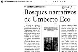 Bosques narrativos de Umberto Eco.