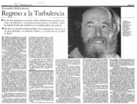 Regreso a la turbulencia