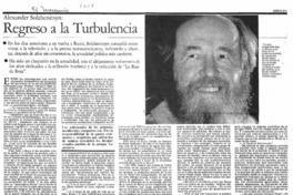 Regreso a la turbulencia