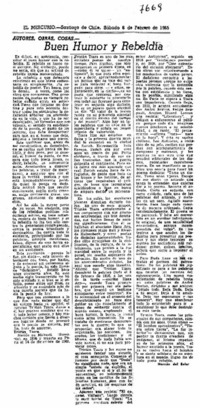 Buen humor y rebeldía