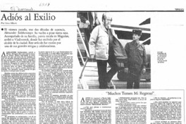 Adiós al exilio