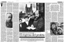 El regrso del profeta Para mayo está anunciado el retorno a Rusia de Alexander Solyenitzin