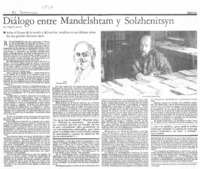 Diálogo entre Mandelshtam y Solzhenitsyn