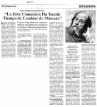 "La Elite comunista ha tenido tiemp de cambiar de máscara"