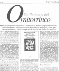 De pedazos del ornitorrinco