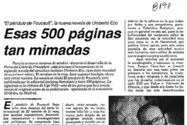 Esas 500 páginas tan mimadas.