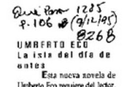 La Isla del día de antes.