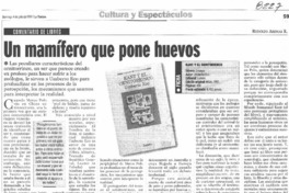 Un mamífero que pone huevos