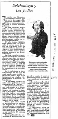 Solzhenitsyn y los judíos
