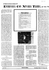 Entrevista con Nivaria Tejera