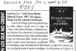 En qué creen los que no creen?