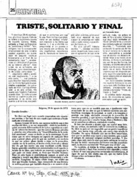 Triste, solitario y final